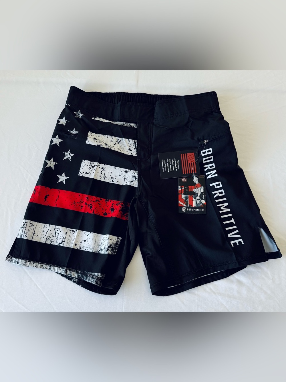 New Born Primitive Men’s American Defender 3.0 Thin Red Line Short size 31/32